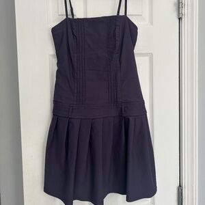 Navy blue / plum mini dress